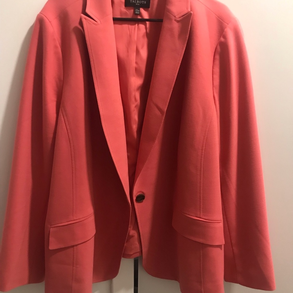 Pink Blazer 22w Talbots